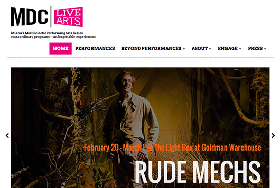 MDC Live Arts Website