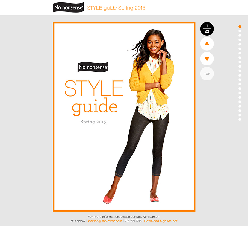 No nonsense style guide cover